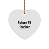 A Funny Heart Ornament for Future PE Teachers - Gifts from Friends for PE Teacher Christmas Unique Gifts - Image 1